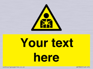 Custom Warning substance or mixture presenting a health hazard